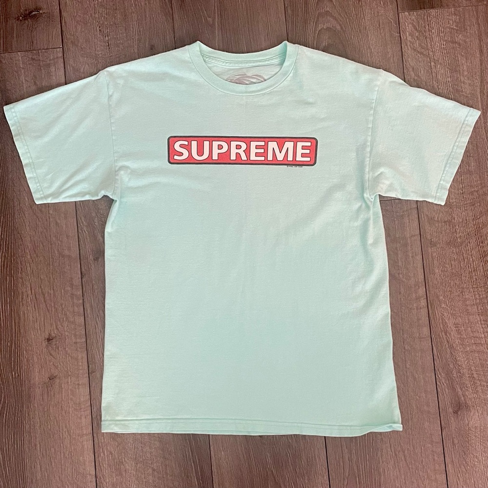 Supreme Men's Short Sleeve Box Logo T-Shirt in Mint